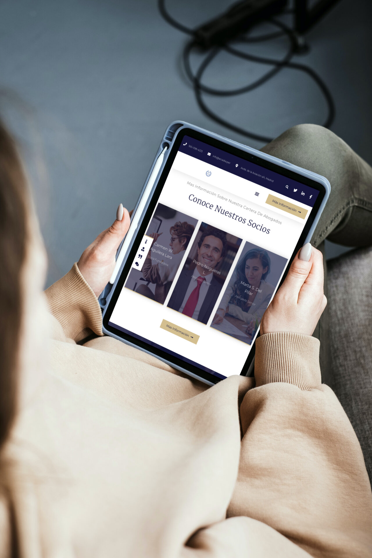 Demostración WEB gratuita de site para abogados.